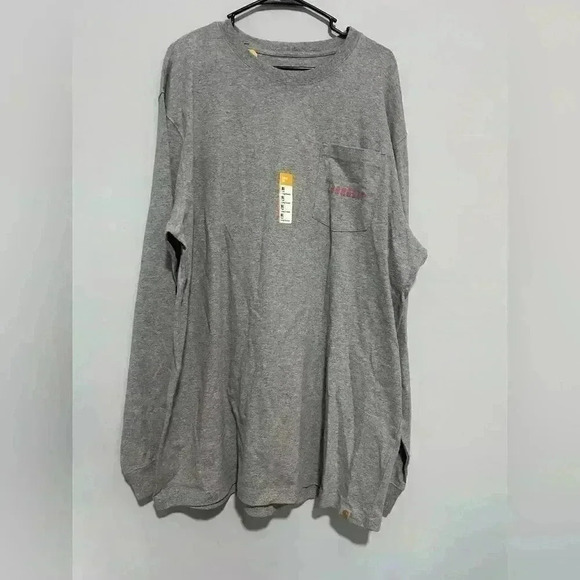 NWT Carhartt Loose Fit Heavyweight Long-Sleeve Pocket Mens T-Shirt Tall Size XL - Picture 2 of 6